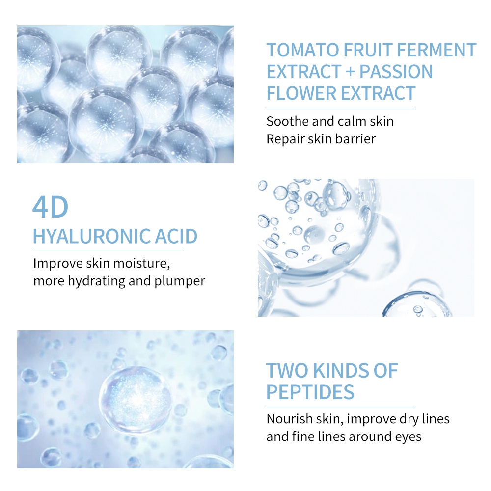 LANBENA 4D Hyaluronic Acid Hydrating Eye Serum Hydrate Throughout The Day Plump Eye Skin