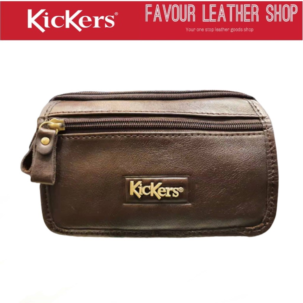 Kickers Genuine Leather Sling & Pouch Bag 2In1 (IC89688) Shopee Malaysia
