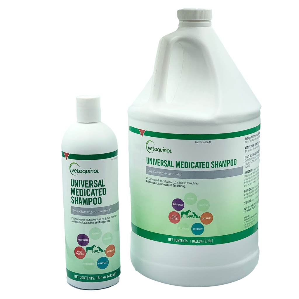 Vetoquinol Universal Medicated Shampoo for Dogs Cats 110473ml Vetoquinol’s BestSelling