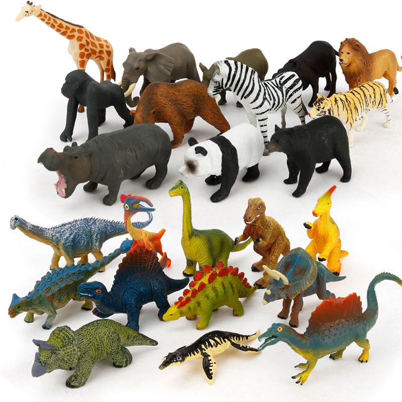 12 Pcs Mini Animal Toys Set Realistic Wild Plastic Animals Learning