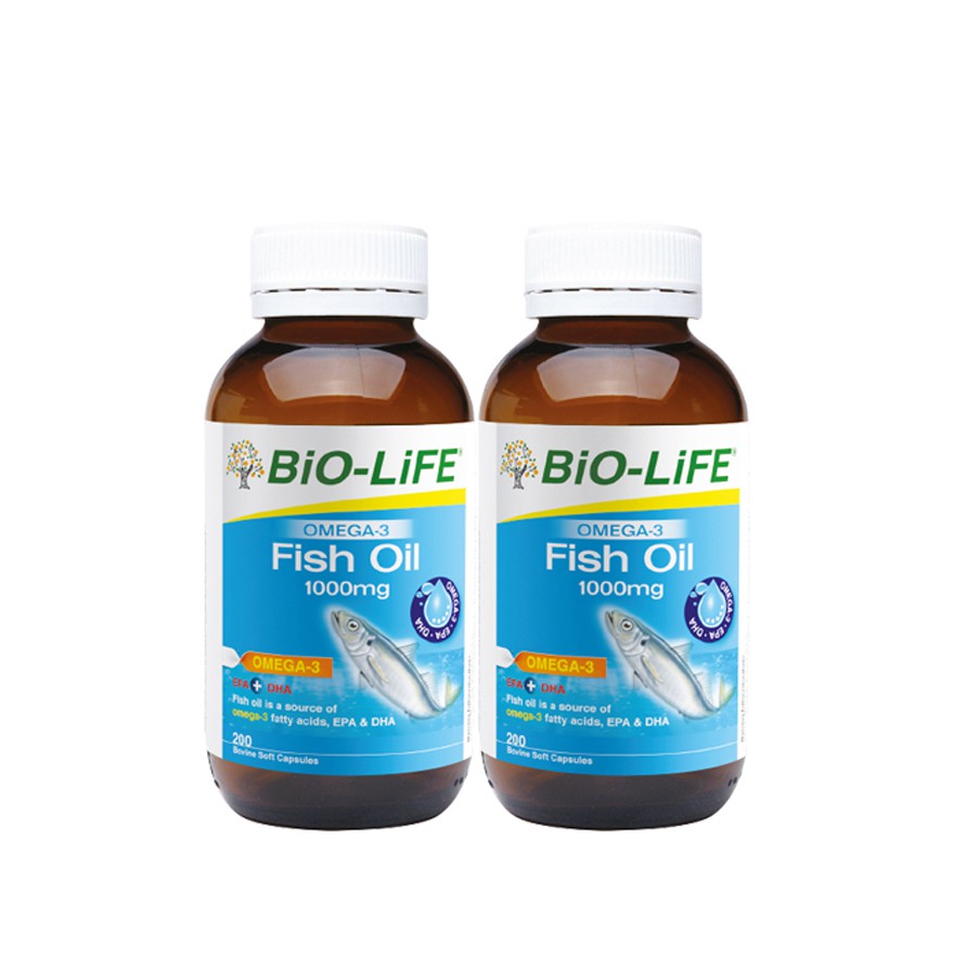 Biolife Omega 3 Fish Oil 1000mg 200's x 2 Shopee Malaysia