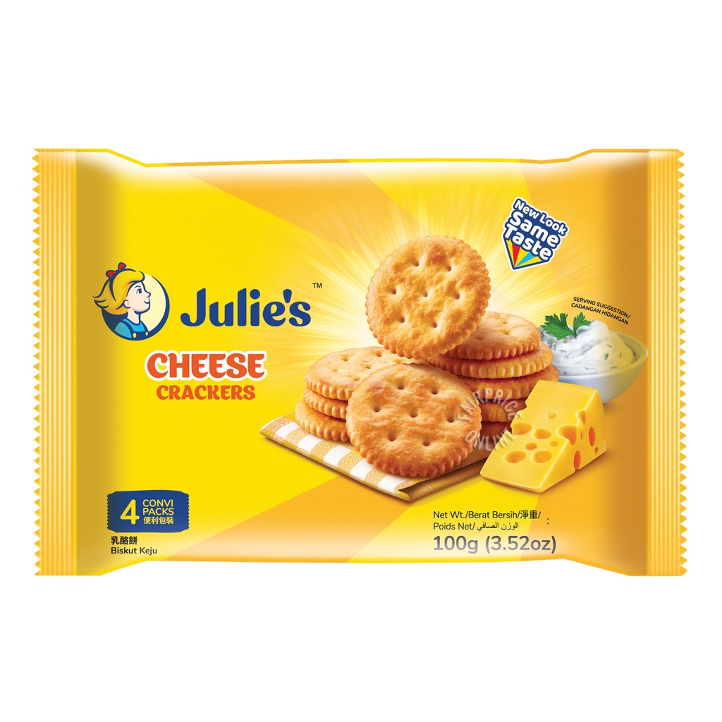 Julie's Cheese Crackers (100g) Shopee Malaysia