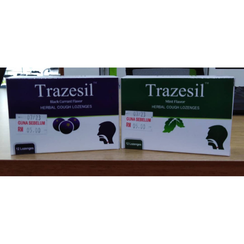 Trazesil Herbal Cough Lozenges 12's Shopee Malaysia