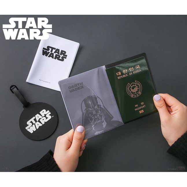 DAISO Korea X Star Wars goods Star Wars Passport case passport wallet