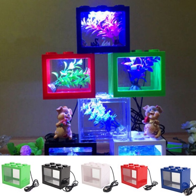 🐙KL ready stock🐟betta led mini lego fish aquarium ikan Shopee Malaysia