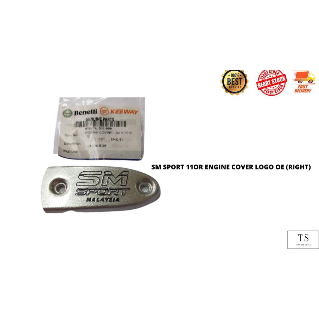 SM SPORT 110R ENGINE COVER LOGO OE Shopee Malaysia