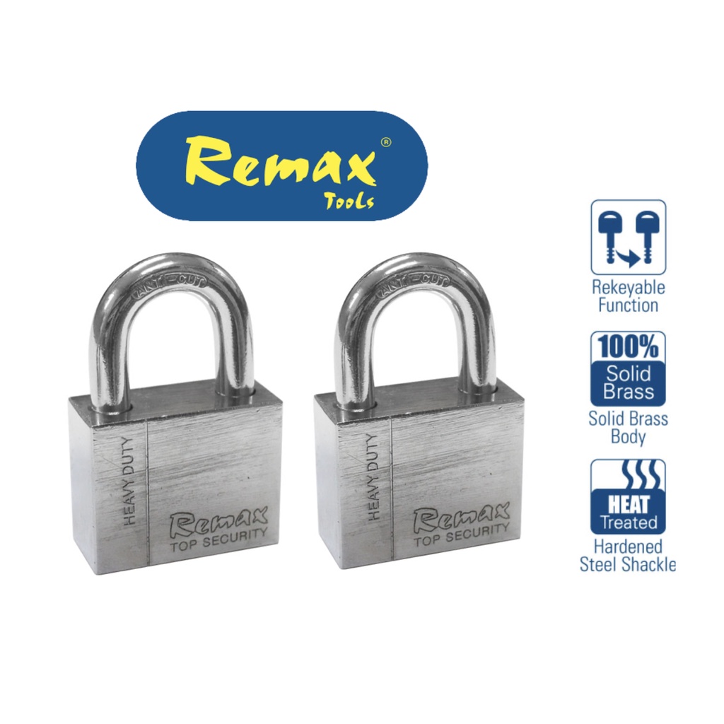 SEMENYIH Remax 78PD502 50mm Double Padlock lock Shopee Malaysia