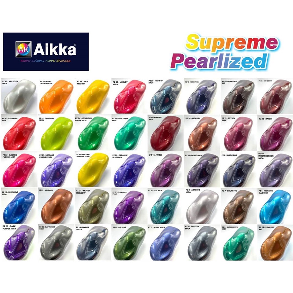 AIKKA Supreme Pearlized Color PZ21PZ30 Vircoat 2K Car Paint Motor