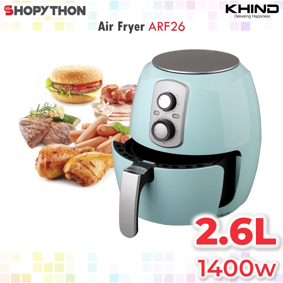 KHIND Air Fryer ARF26 Mint (2.6L/1400w) Shopee Malaysia