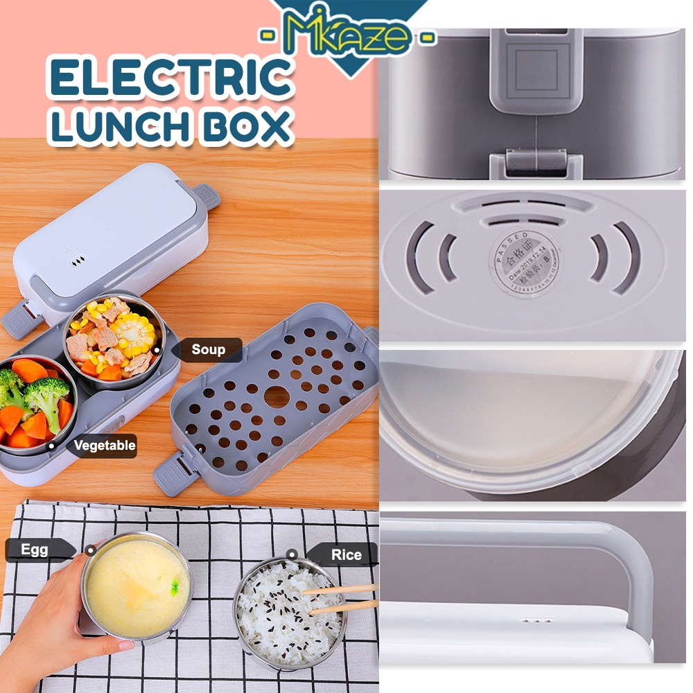 MIKAZE ELECTRIC LUNCH BOX Portable Lunch Box Cooker Portable Mini