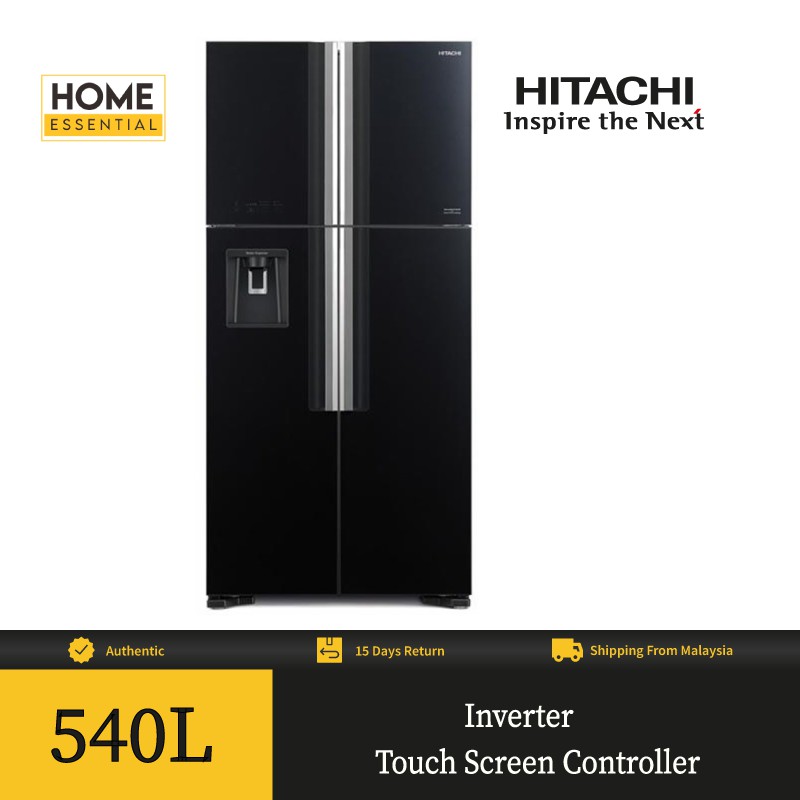 Hitachi Japan 4Door Big French Glass Door Refrigerator Fridge with