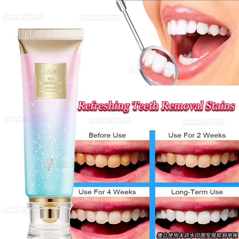 Niacinamide Whitening Toothpaste Ubat GiGi Putih White Fang Artifact