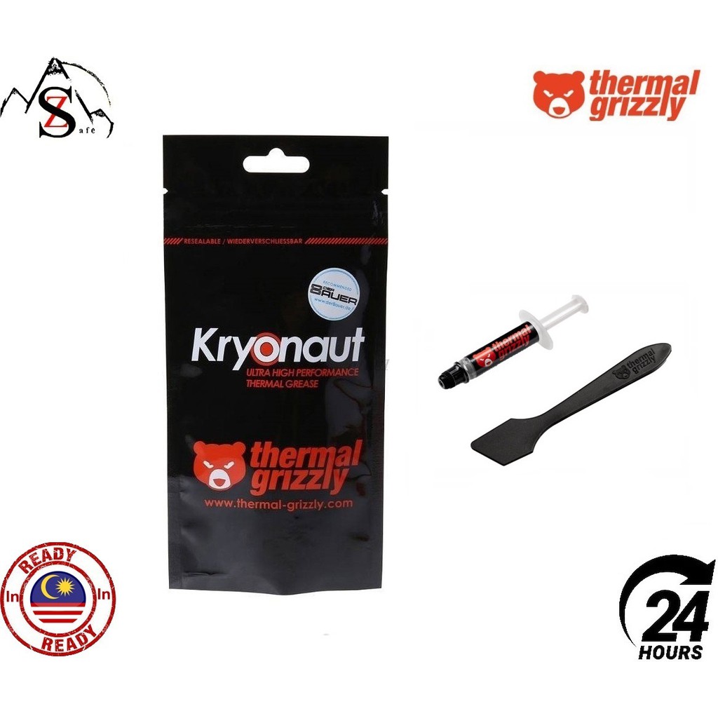 Thermal Grizzly Kryonaut Thermal Grease 1g 12.5wm/k, Thermal Paste use
