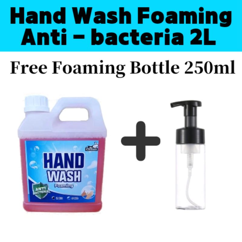 Hand Wash Foaming (AntiBacteria) 2 Litre Free Empty Bottle 250ML