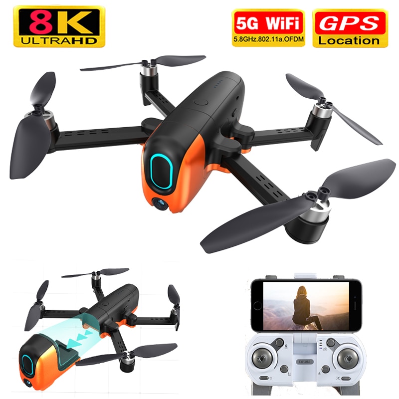 New RC Drone 4k 6k 8k Ultra HD Pixel GPS 5G WiFi Three ...