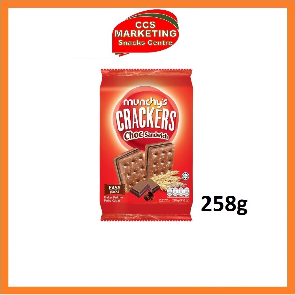 CCS Munchy's Crackers Choc Sandwich ( 258g ) Shopee Malaysia