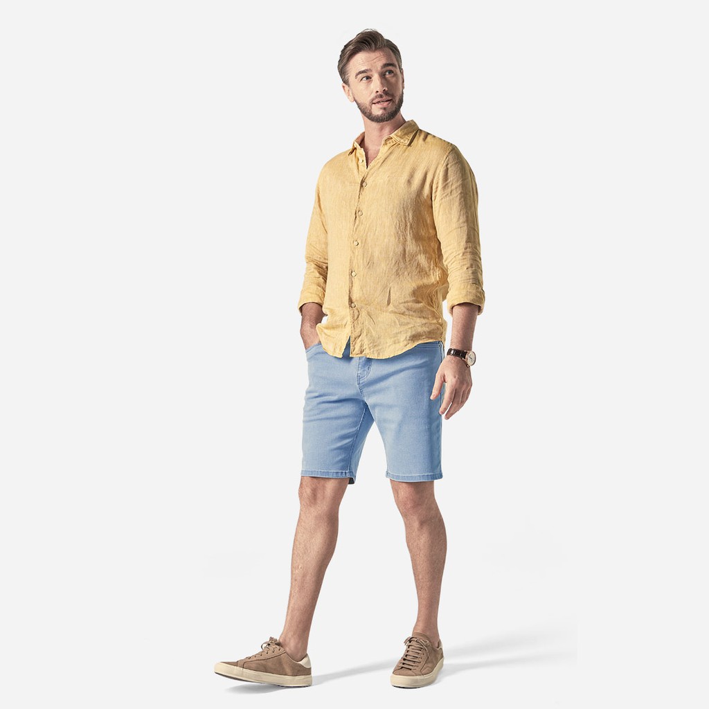 Bottoms Lab 360 Momentum Jeans Shorts Lightwashed Blue Shopee Malaysia