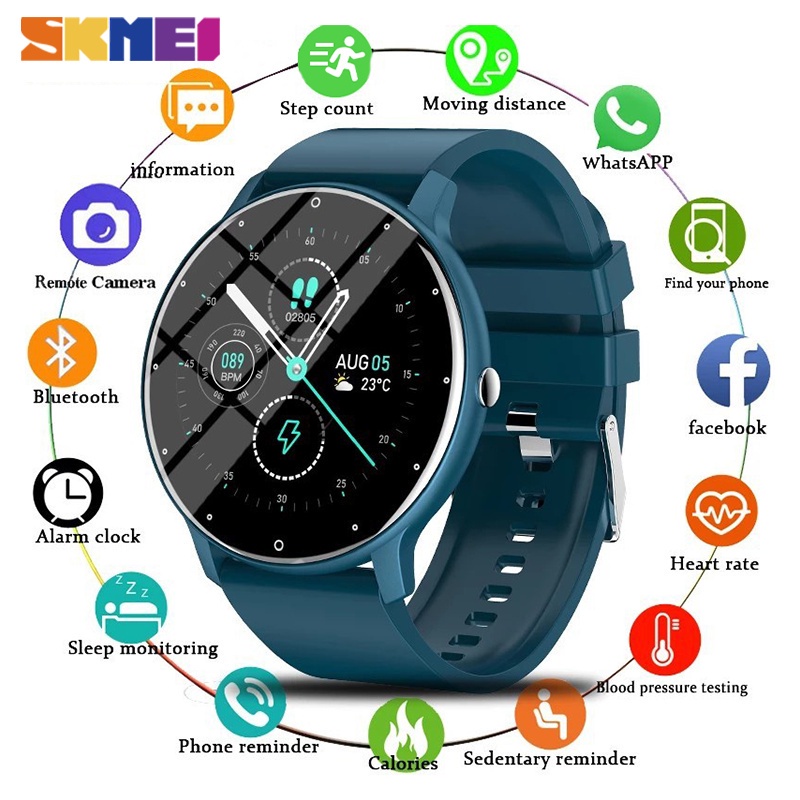 【Malaysia Stock】SKMEI Smart Watch Waterproof Fitness Tracker Full Touch