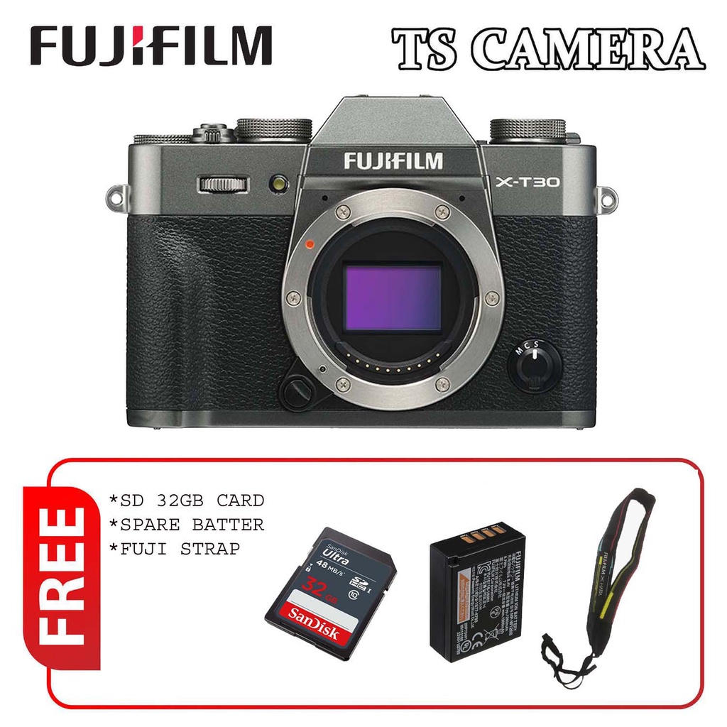 FUJIFILM XT30 / XT30 WITH KIT LENS 1855MM CHARCOAL SILVER (FUJIFILM
