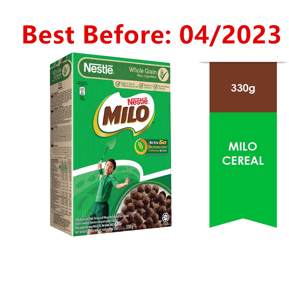 Nestle Milo Cereal 330g Whole Grain [Best Before 04/2023] Shopee Malaysia
