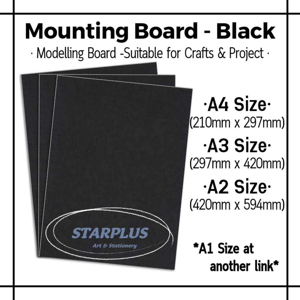 (Starplus) Mounting Board (Modeling Board/Material/DIY) A4/A3/A2