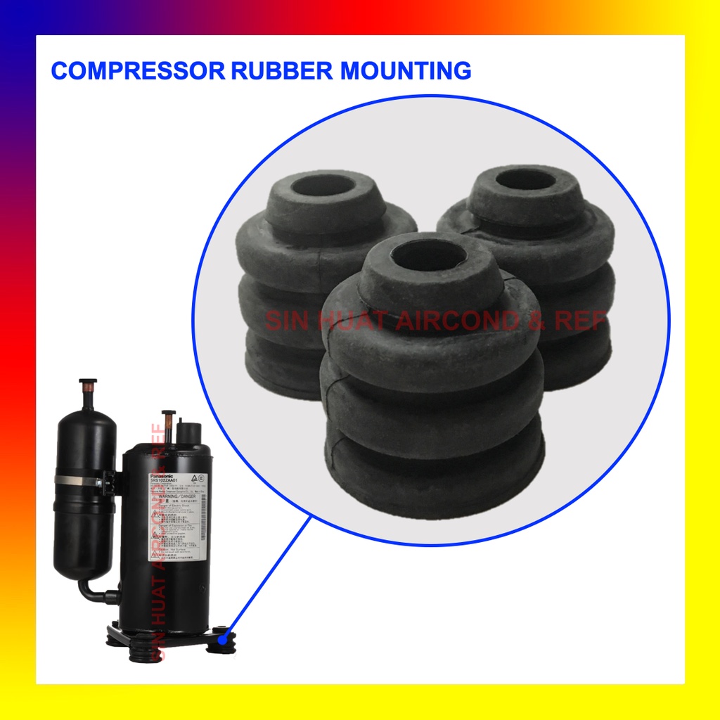 AIRCOND OUTDOOR UNIT COMPRESSOR RUBBER MOUNTING BUSH ANTIVIBRATION 1HP