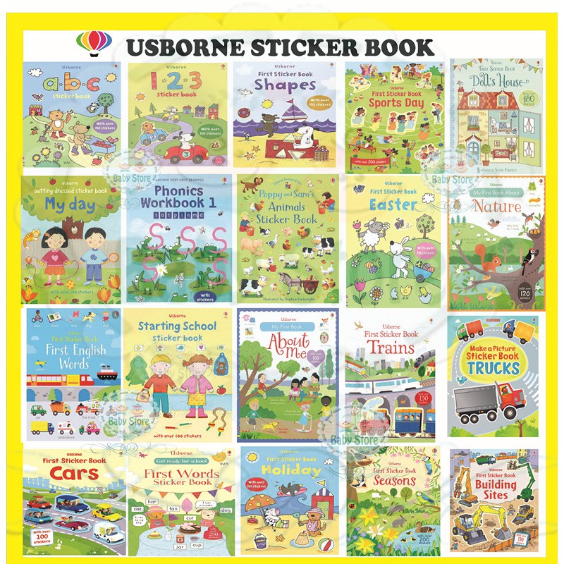 Usborne sticker Book (New title) Shopee Malaysia
