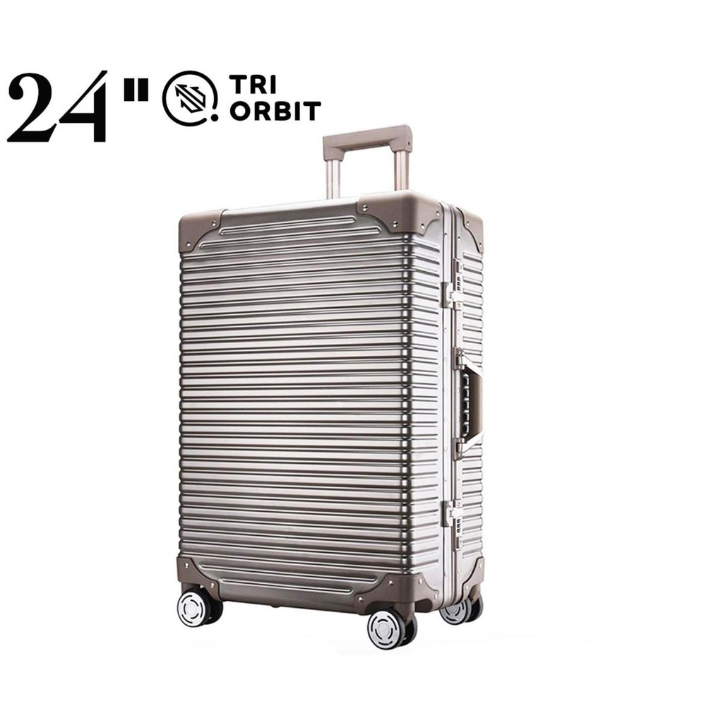 24"inch Aluminum Frame Antitheft Case + Pc Surface Hard Case Luggage