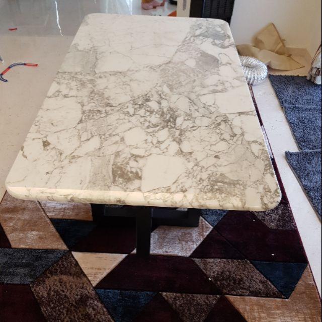 Marble dining table arabescato (new) Shopee Malaysia