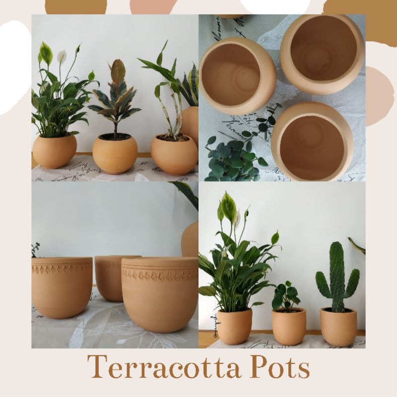 Terracotta Pot or Pasu Tanah Liat Malaysian Made Shopee Malaysia
