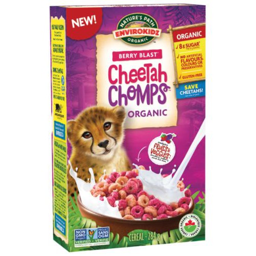 EnviroKidz Boxed Cereal Cheetah Chomp (Gluten Free) (284g) Shopee
