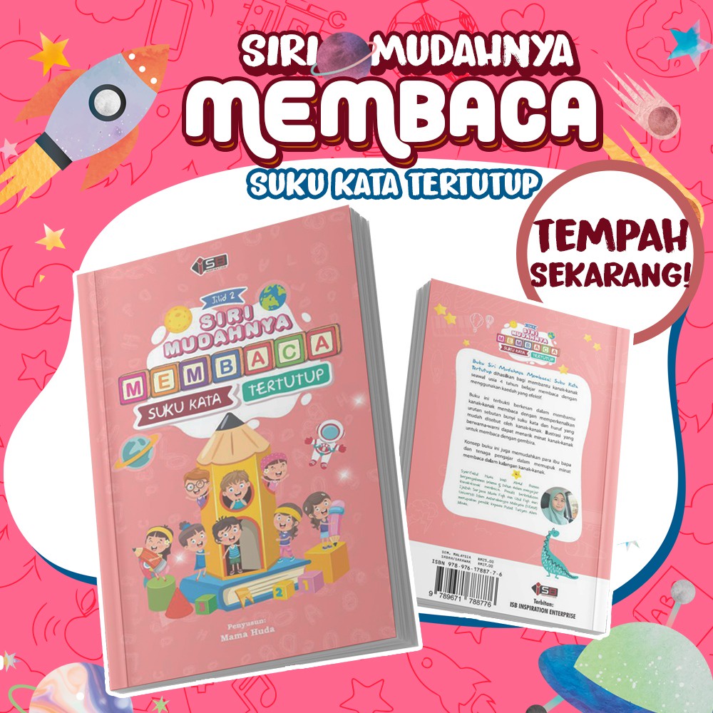 [BUKU KANAKKANAK] MUDAHNYA MEMBACA Suku Kata Tertutup Siri 2 Shopee