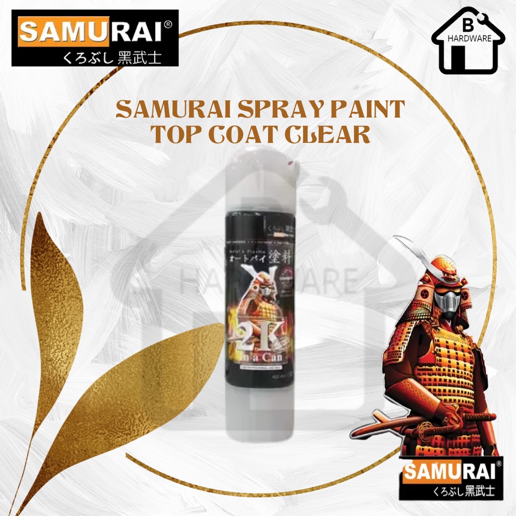 SAMURAI 2K01/2K04/2K06/2K01A SPRAY PAINT Top Coat Clear/EPOXY SURFACER