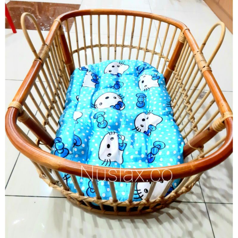 Baby cradle swing newborn infant bed buaian rotan Shopee Malaysia