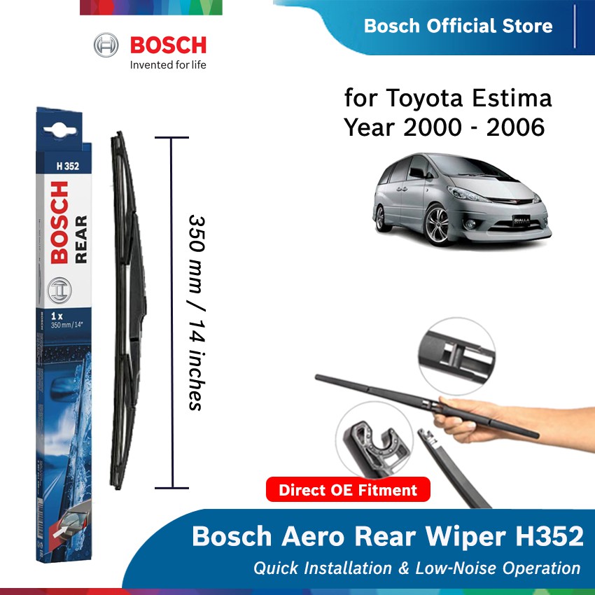 BOSCH H352 rear wiper for Toyota Estima ACR30 , year 2000 2006