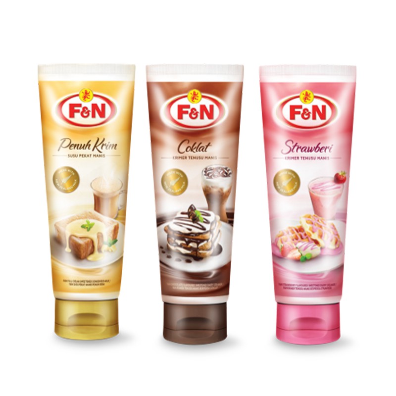 F&N Full Cream Sweetened Condensed Milk Tube 180g (Available in 3