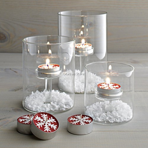 Clear Glass Table Candle Holder Fragrance Candle Stand Home Decoration