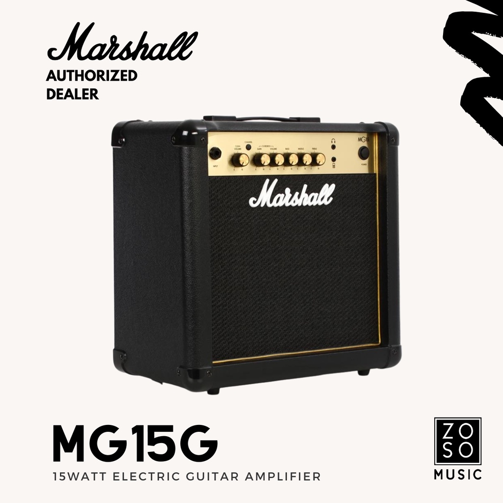 MARSHALL MG15G GOLD SERIES 15W GUITAR COMBO AMPLIFIER (MARSHALL/ MG15G/ ELECTRIC GUITAR