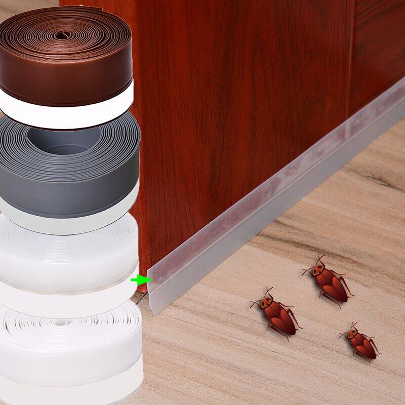5M Self Adhesive Door Seal Strip Weather Strip Silicone Soundproofing