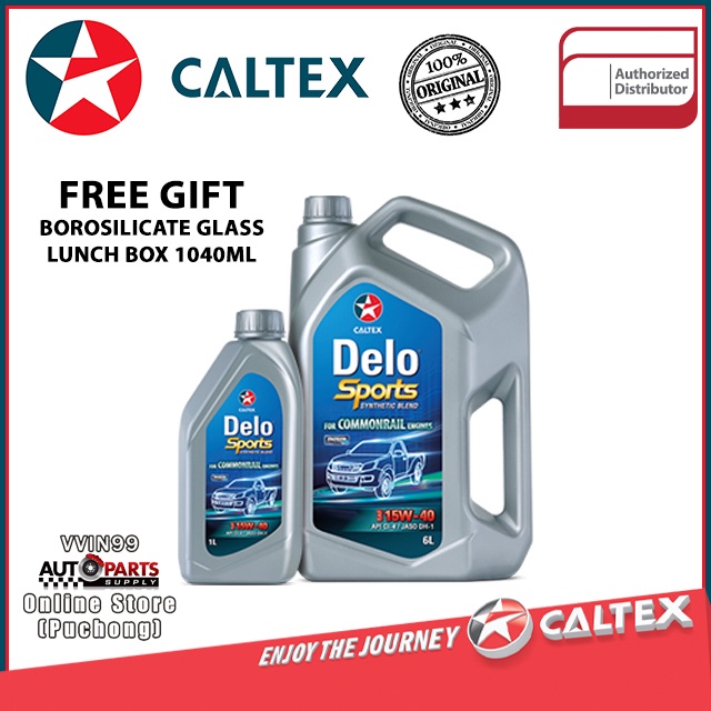 Caltex Delo Sport 15w40 Semi Synthetic API CI4 Diesel Engine Oil 7L