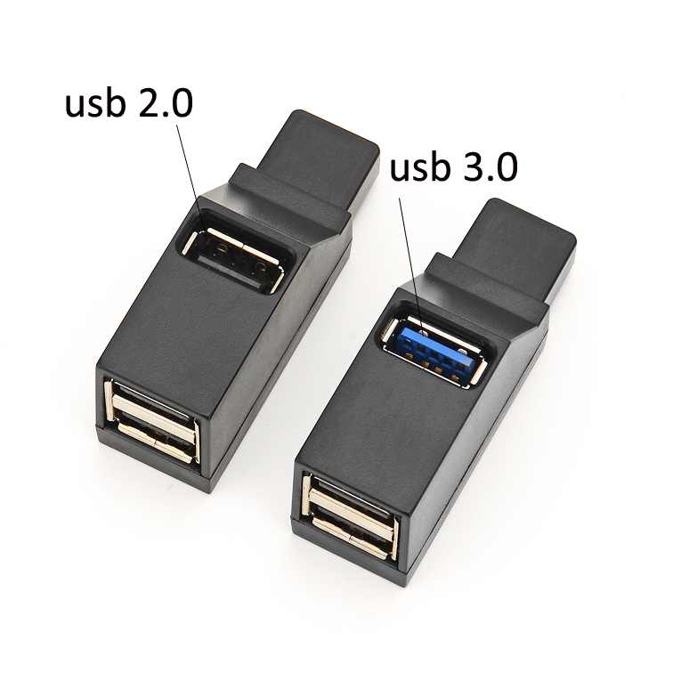Mini USB 3.0 2.0 HUB 3 port Multi Port USB Splitter Adapter Car USB HUB