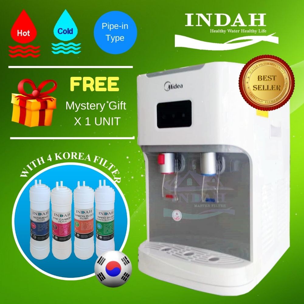 Midea Hot & Cold Mild Alkaline Water Dispenser Model 1664 with 4