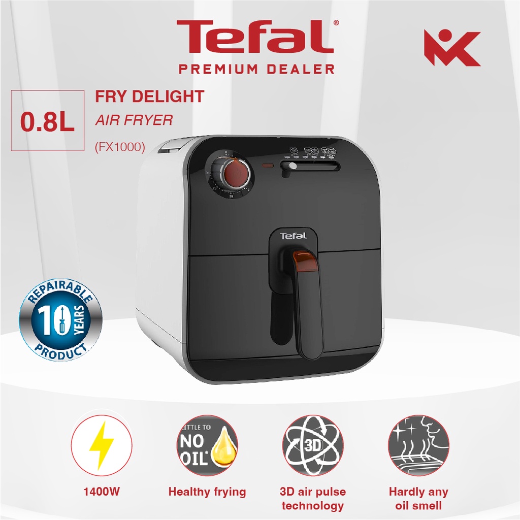 Tefal Fry Delight Meca Air Fryer / Healthy Fryer White FX1000