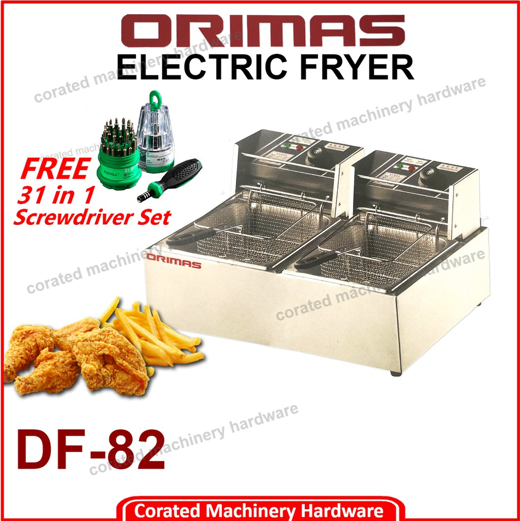 [CORATED] Orimas DF82 12L Double Tray Electric Fryer Shopee Malaysia