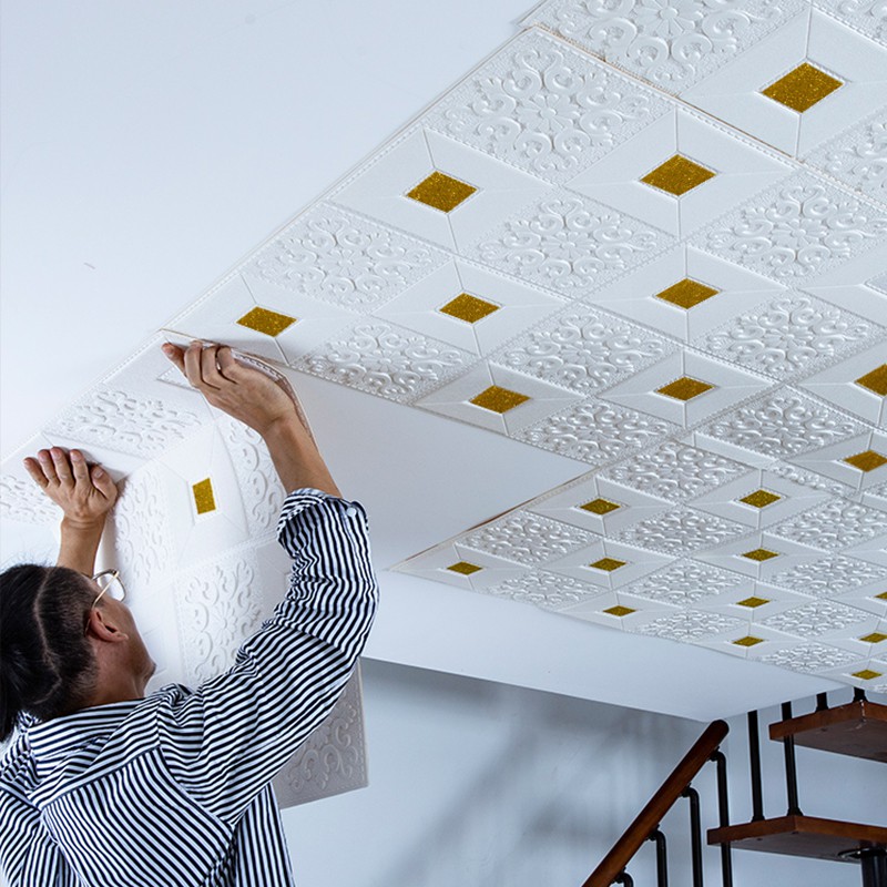 Foam wallpaper waterproof anticollision 3d bedroom TV background