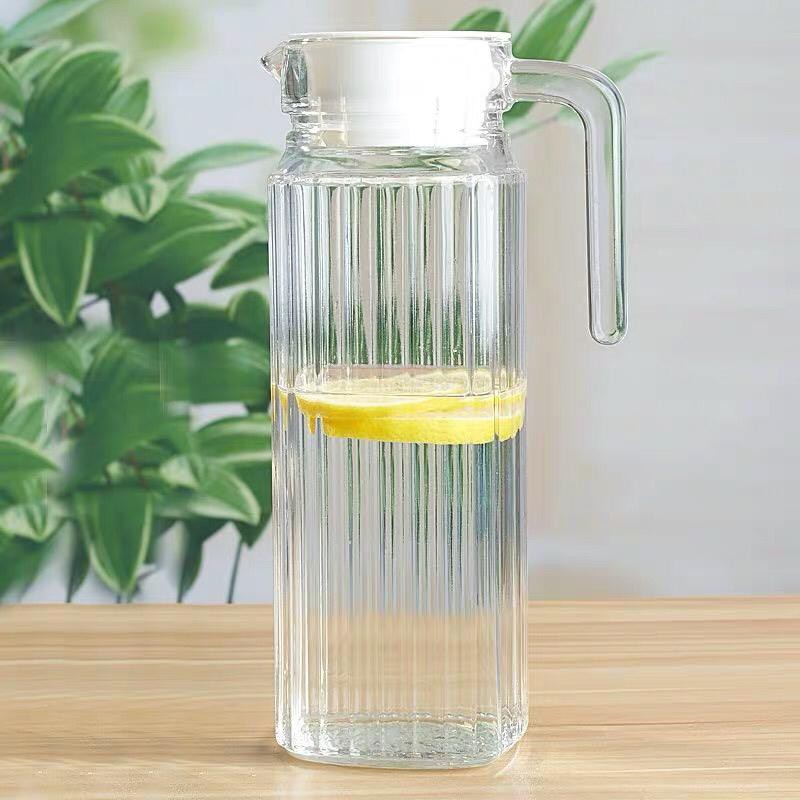 1.1Liter Glass Water Jug with Lid Jug Air Kaca Shopee Malaysia