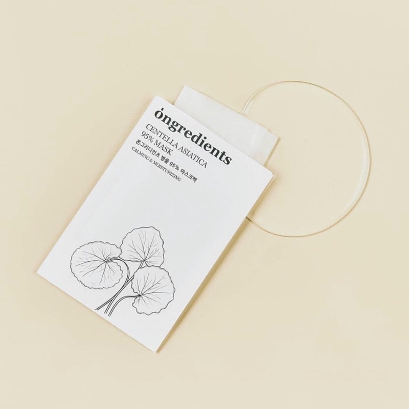 Ongredients Centella Asiatica 95 Mask 1 sheet Shopee Malaysia