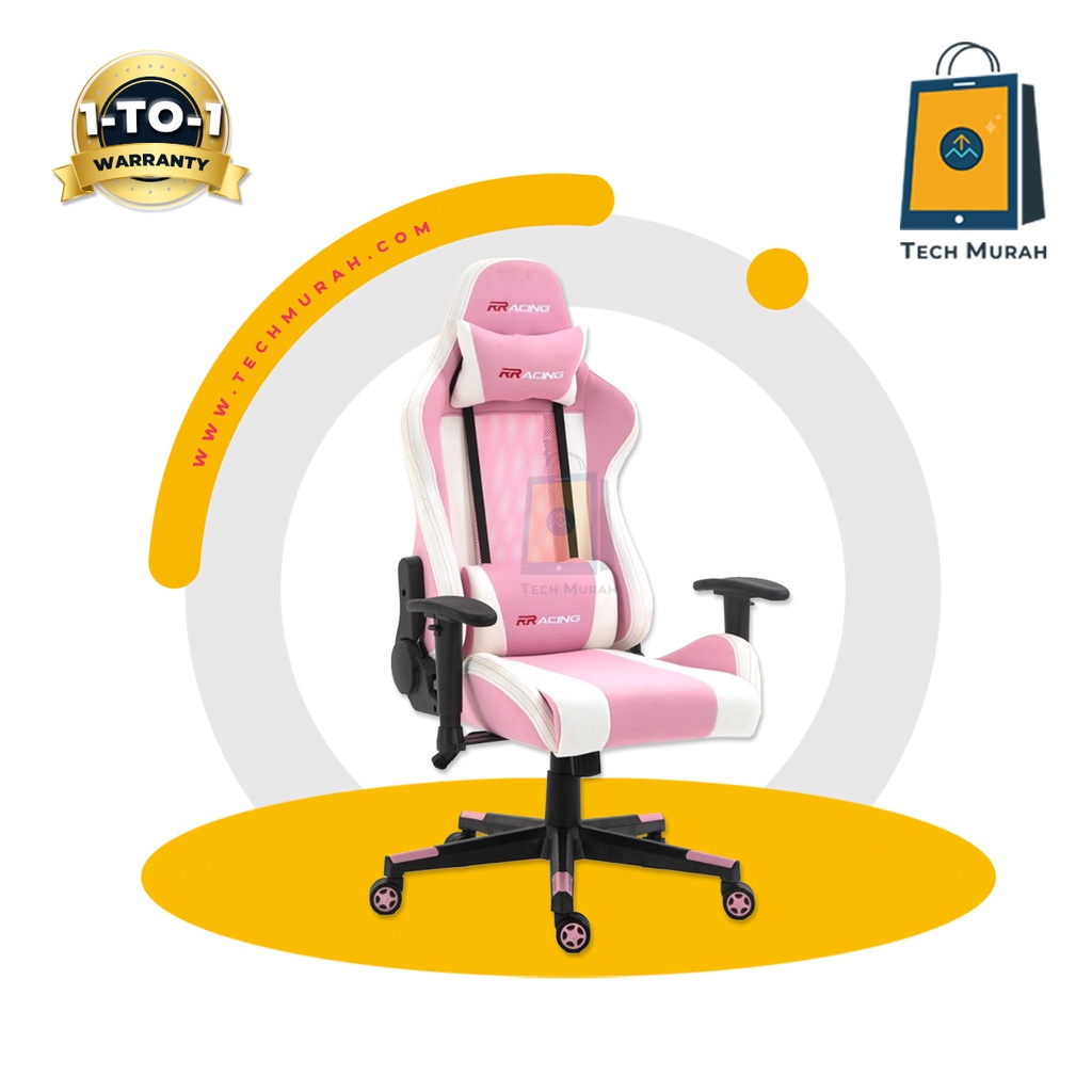 (NEW) RRacing SAGA Series Pink White ( Fabric ) Best & Affordable