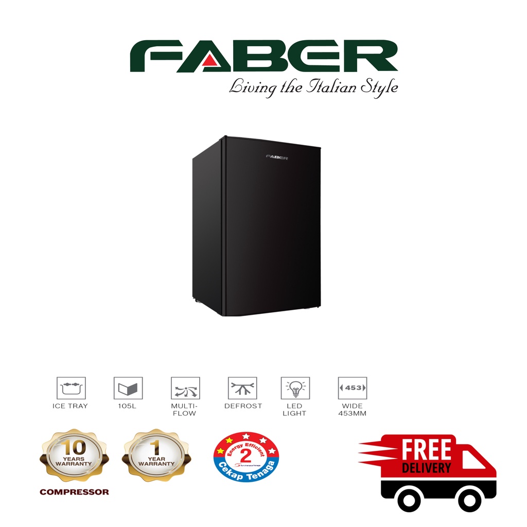 [ FREE SHIPPING WEST MALAYSIA ] Faber Refrigerator (100L) MultiFlow