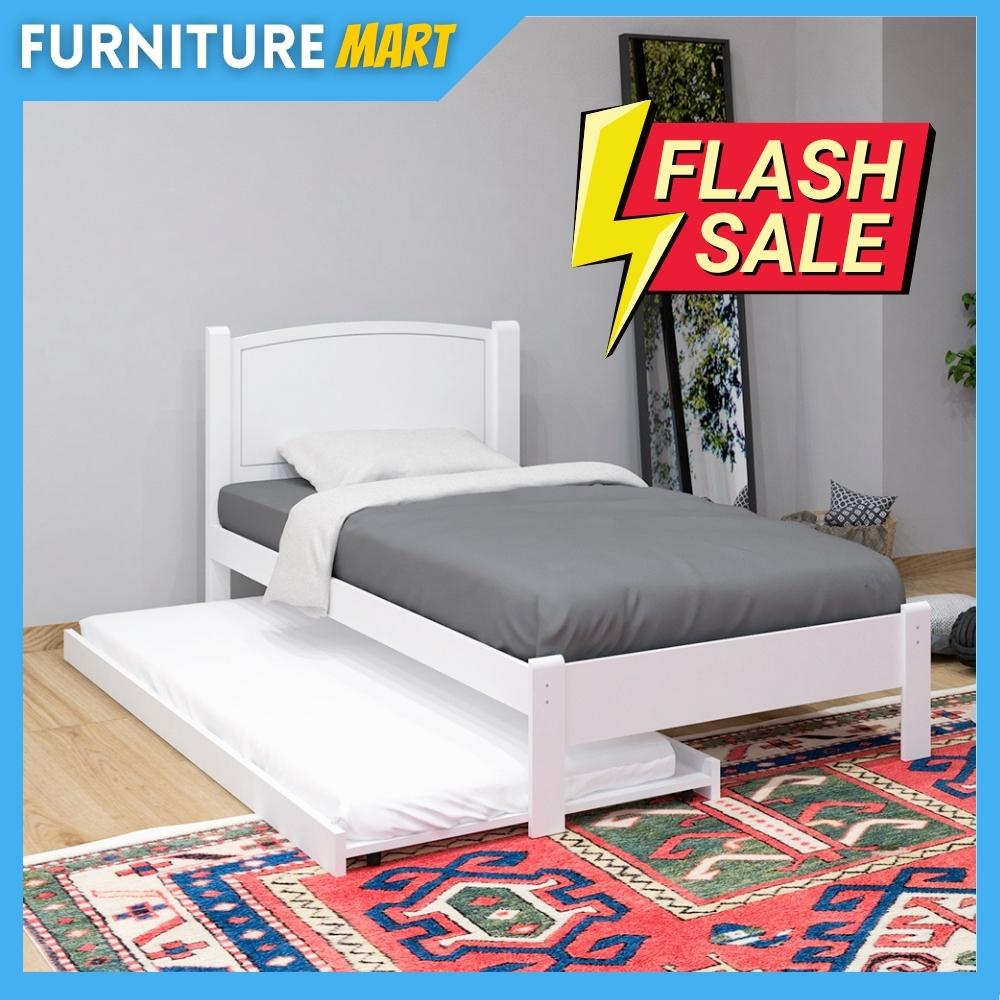 Furniture Mart THOMAS solid wood single bed / solid wood bed frames